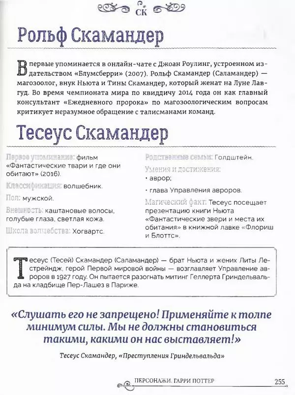  - Гарри Поттер. Персонажи (опт. файл) - Страница № 256