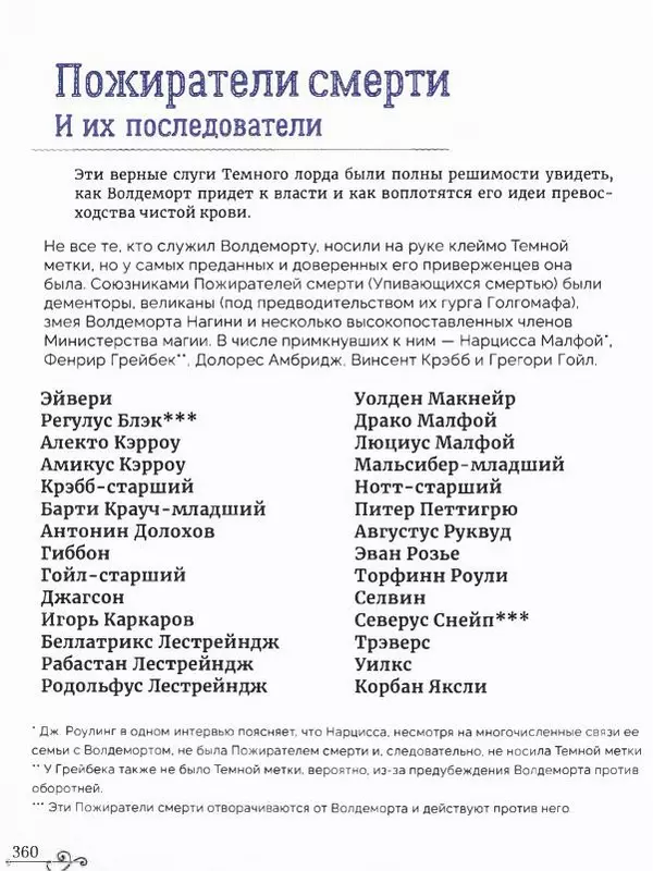  - Гарри Поттер. Персонажи (опт. файл) - Страница № 361