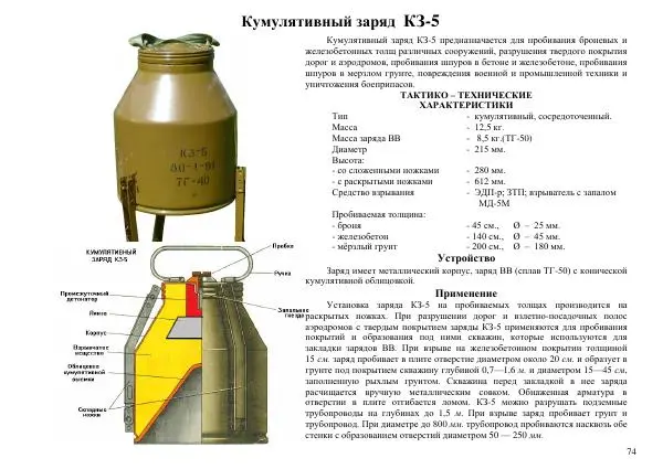  Автор неизвестен - Информационно-справочный материал по инженерным боеприпасам - Страница № 74