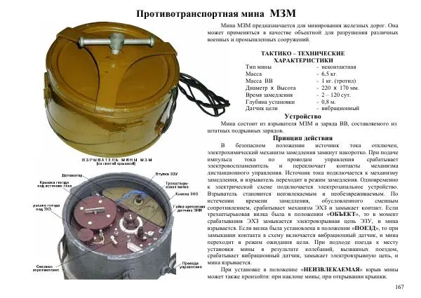  Автор неизвестен - Информационно-справочный материал по инженерным боеприпасам - Страница № 167