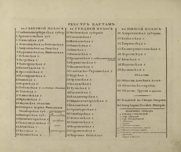  Автор неизвестен - Атласъ Российской Империи, содержащий в себе 51 губернию, 4 области, Царство Польское и Княжество Финляндское - Страница № 4