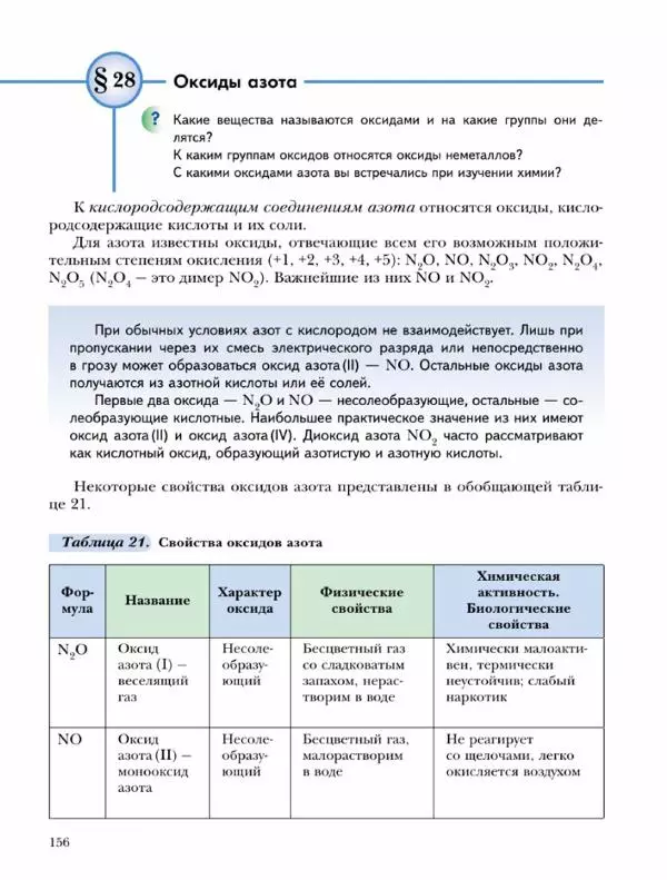 Н. Кузнецова - Химия. 9 класс - Страница № 156