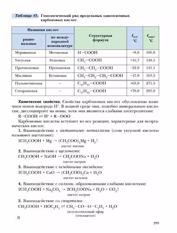 Н. Кузнецова - Химия. 9 класс - Страница № 289