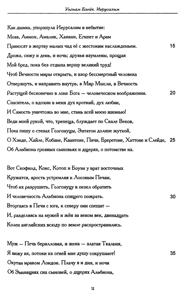 Уильям Блейк - Иерусалим. Эманация Гиганта Альбиона - Страница № 20