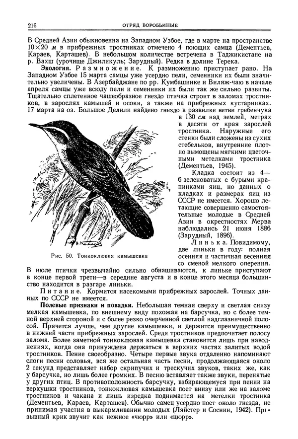  Коллектив авторов - Птицы Советского Союза. Том 6 - Страница № 216