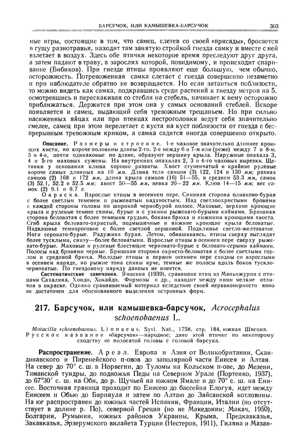  Коллектив авторов - Птицы Советского Союза. Том 6 - Страница № 303
