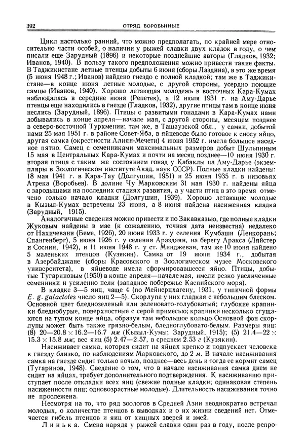  Коллектив авторов - Птицы Советского Союза. Том 6 - Страница № 392