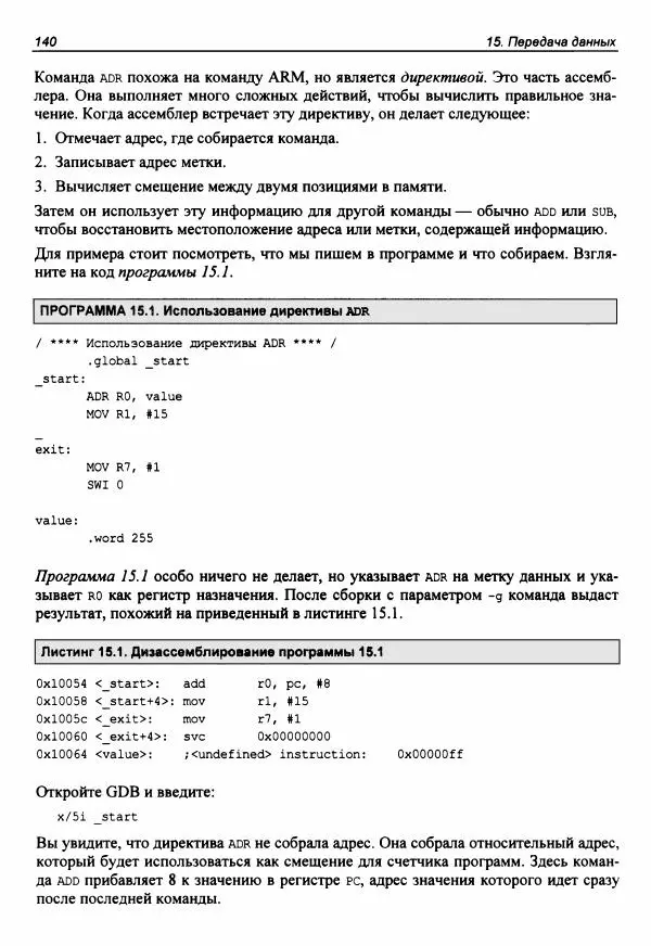 Брюс Смит - Ассемблер для Raspberry Pi. Практическое руководство - Страница № 141 Брюс Смит - Ассемблер для Raspberry Pi. Практическое руководство - Страница № 141