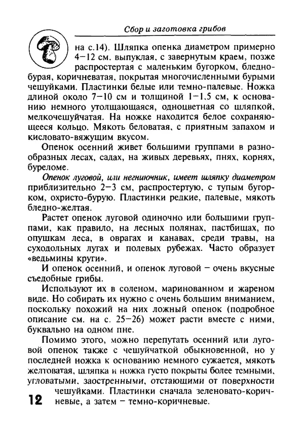 И. Довбенко - Сбор и заготовка грибов - Страница № 12