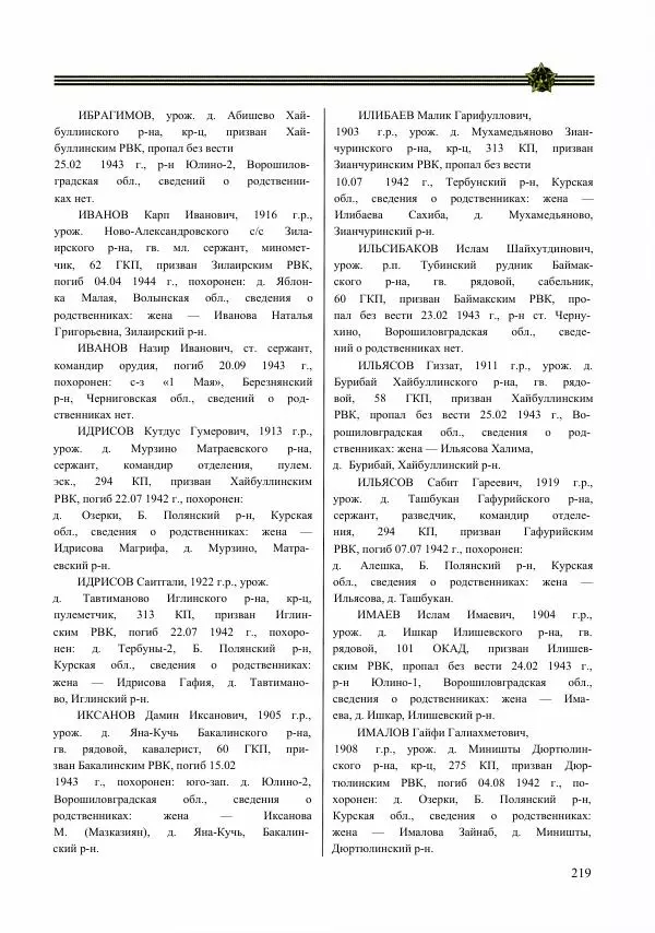  Сборник - Слава Башкирских конников - Страница № 220