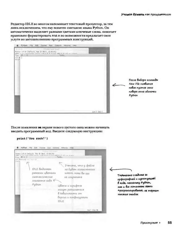 Эрик Фримен - Учимся программировать с примерами на Python - Страница № 56
