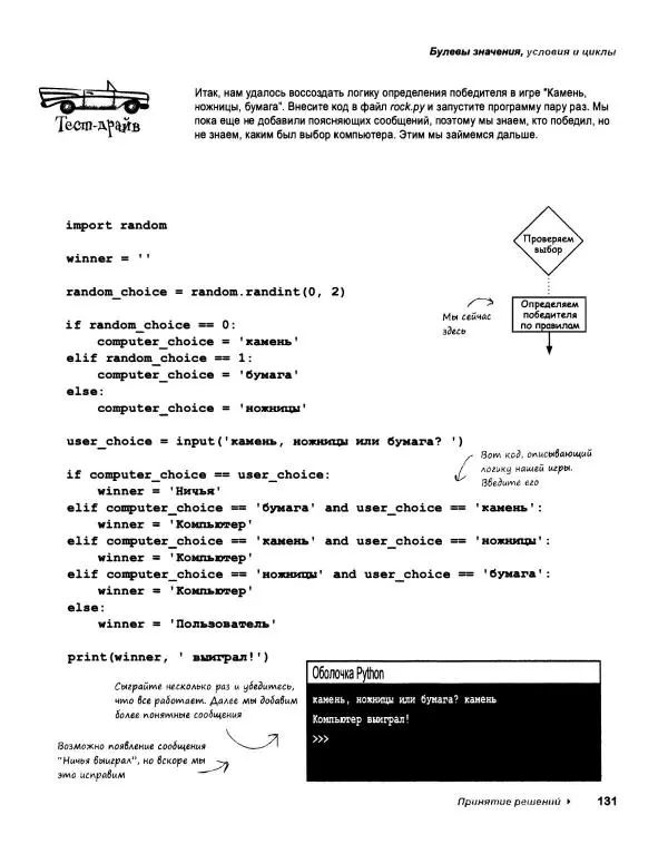 Эрик Фримен - Учимся программировать с примерами на Python - Страница № 132