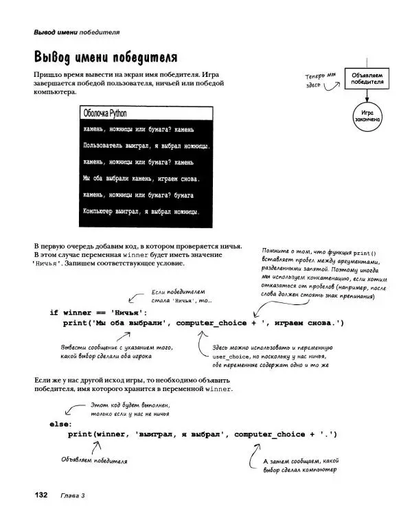 Эрик Фримен - Учимся программировать с примерами на Python - Страница № 133