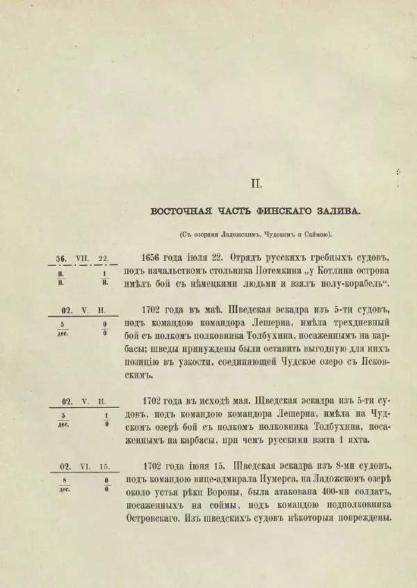   - Краткие сведения о русских морских сражениях за два столетия с 1656 по 1856 год - Страница № 10