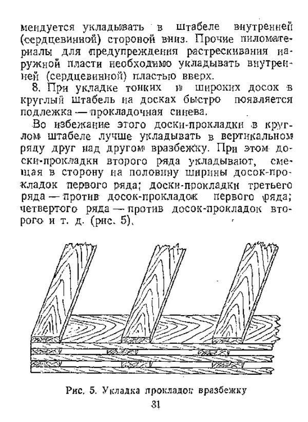  Автор неизвестен - Инструкция по естественной сушке и хранению хвойных пиломатериалов на открытых складах - Страница № 32