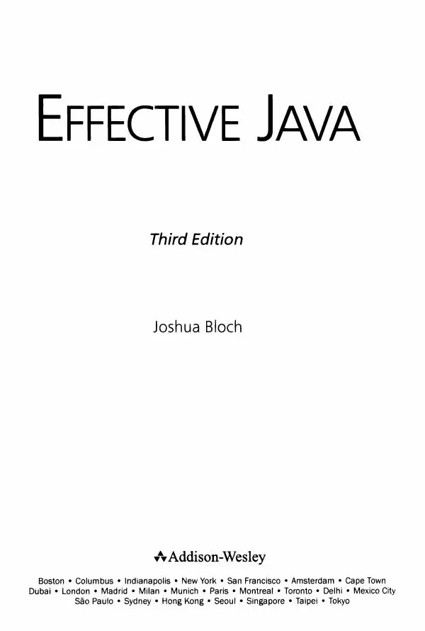 Джошуа Блох - Java: эффективное программирование - Страница № 3