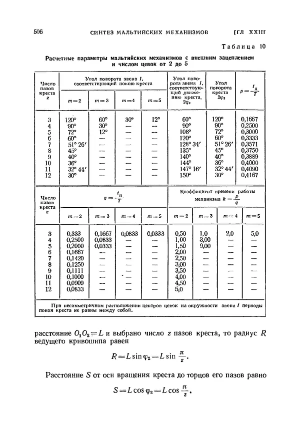 Иван Артоболевский - Теория механизмов и машин - Страница № 506 Иван Артоболевский - Теория механизмов и машин - Страница № 506
