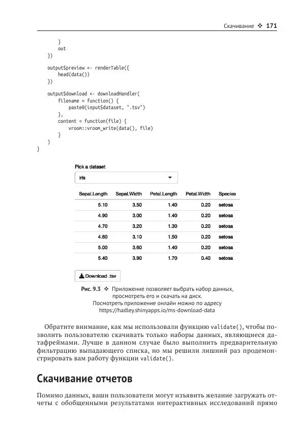 Хэдли Уикем - Изучаем Shiny - Страница № 172