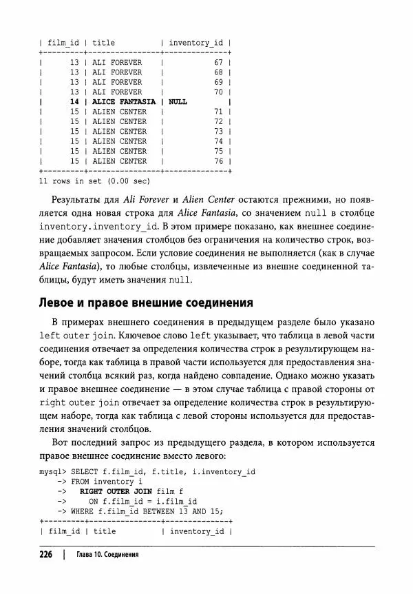 Алан Болье - Изучаем SQL. Генерация, выборка и обработка данных - Страница № 227