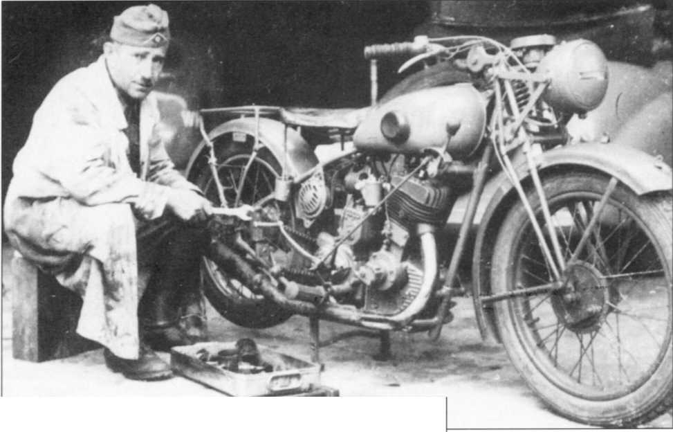 Мотоциклы Вермахта. Военное фото. Иллюстрация 60